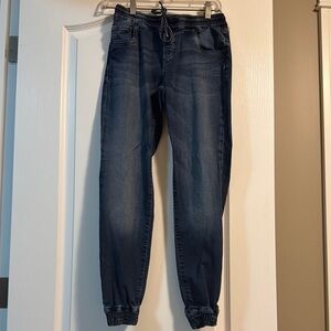 Women's Blue Jogger Denim Blue Jeans